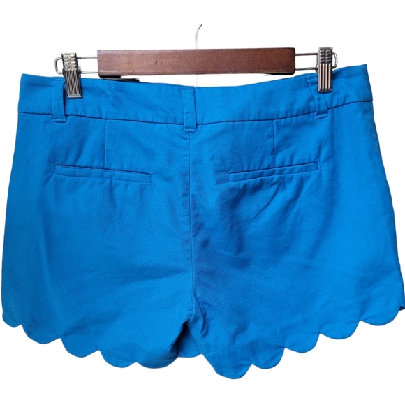 J.Crew Linen Blend Scallop Shorts Size 6 - Picture 2 of 15